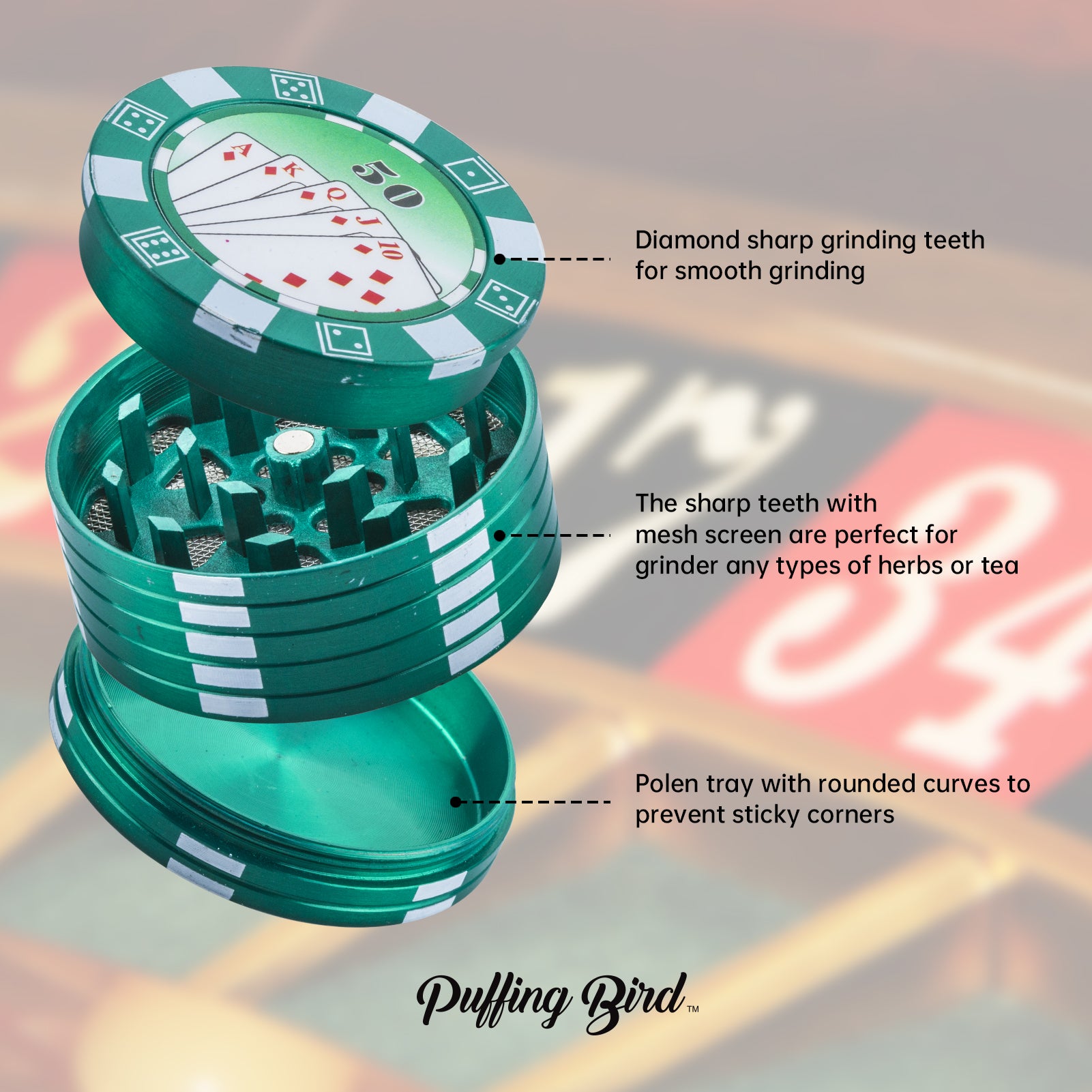 PUFFING BIRD Wooden Stash Box with Lock and key-Organiz Your Accessories