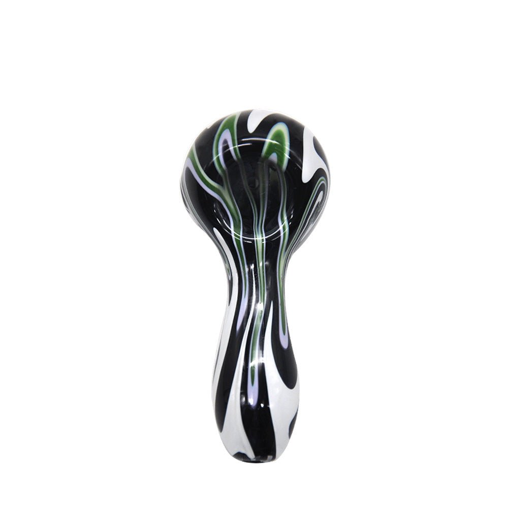 Wigwag Glass Spoon Pipe - PuffingBird