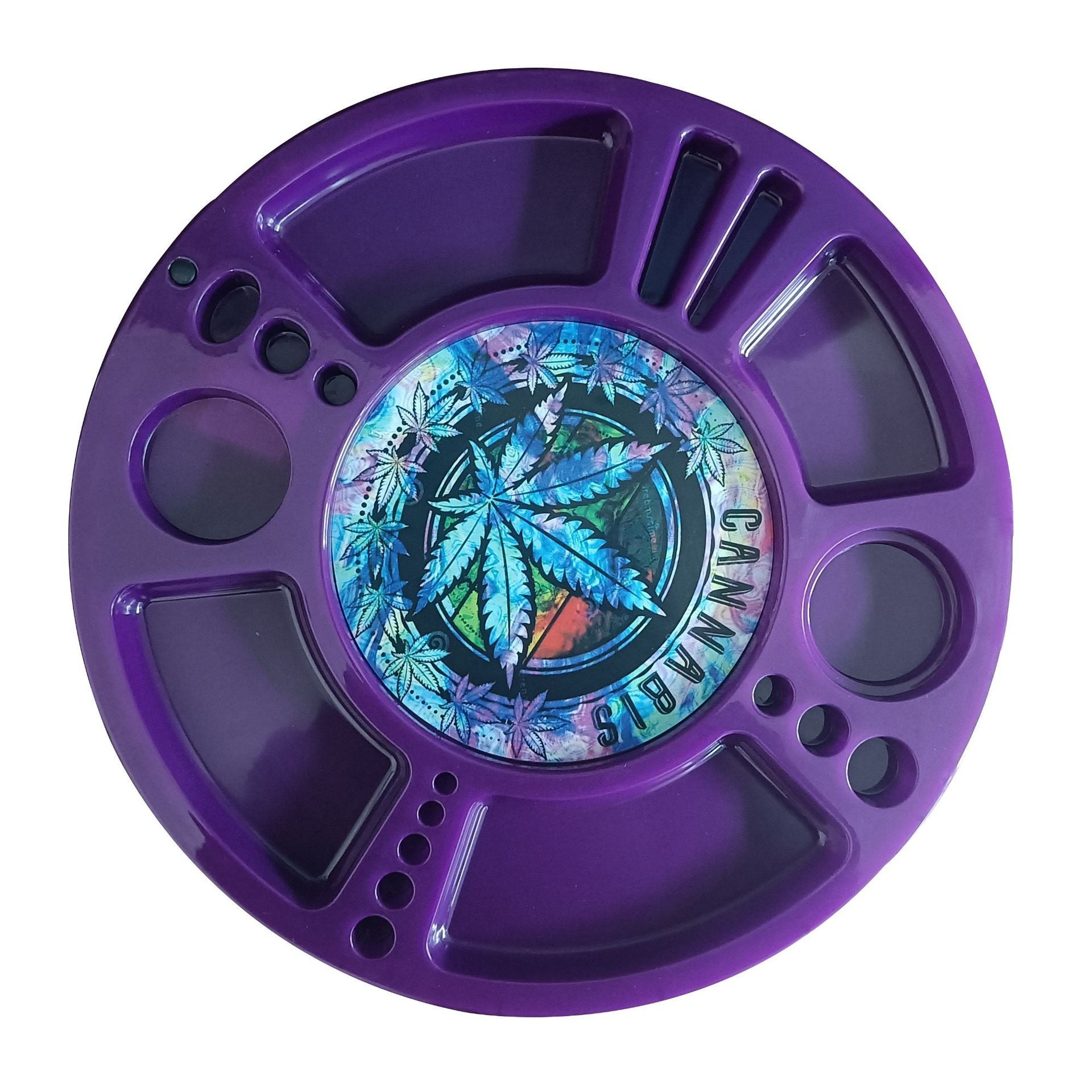 Flip LED Light Disc PP Rolling Tray