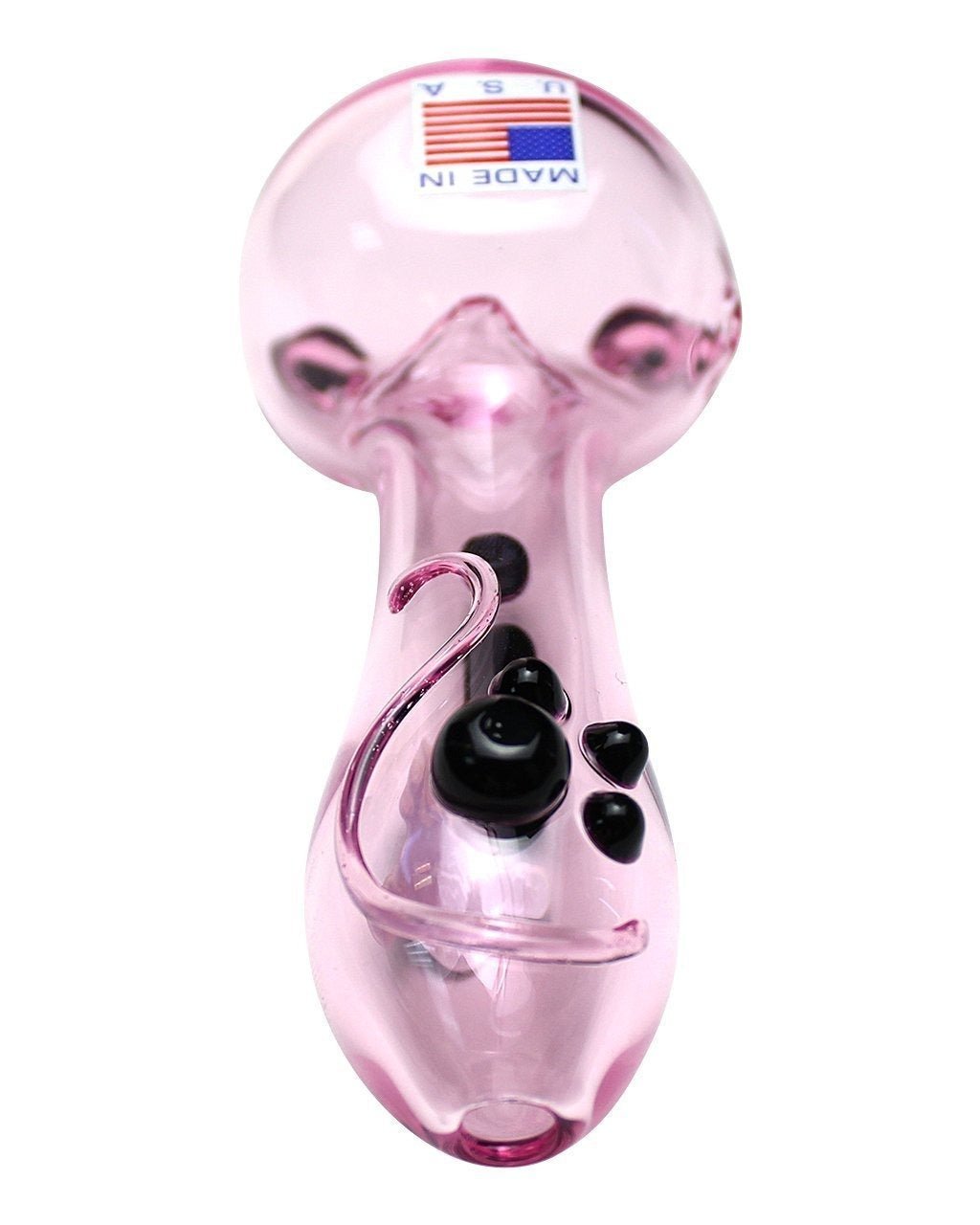 Chameleon Glass Snapchat Kitty Hand Pipe