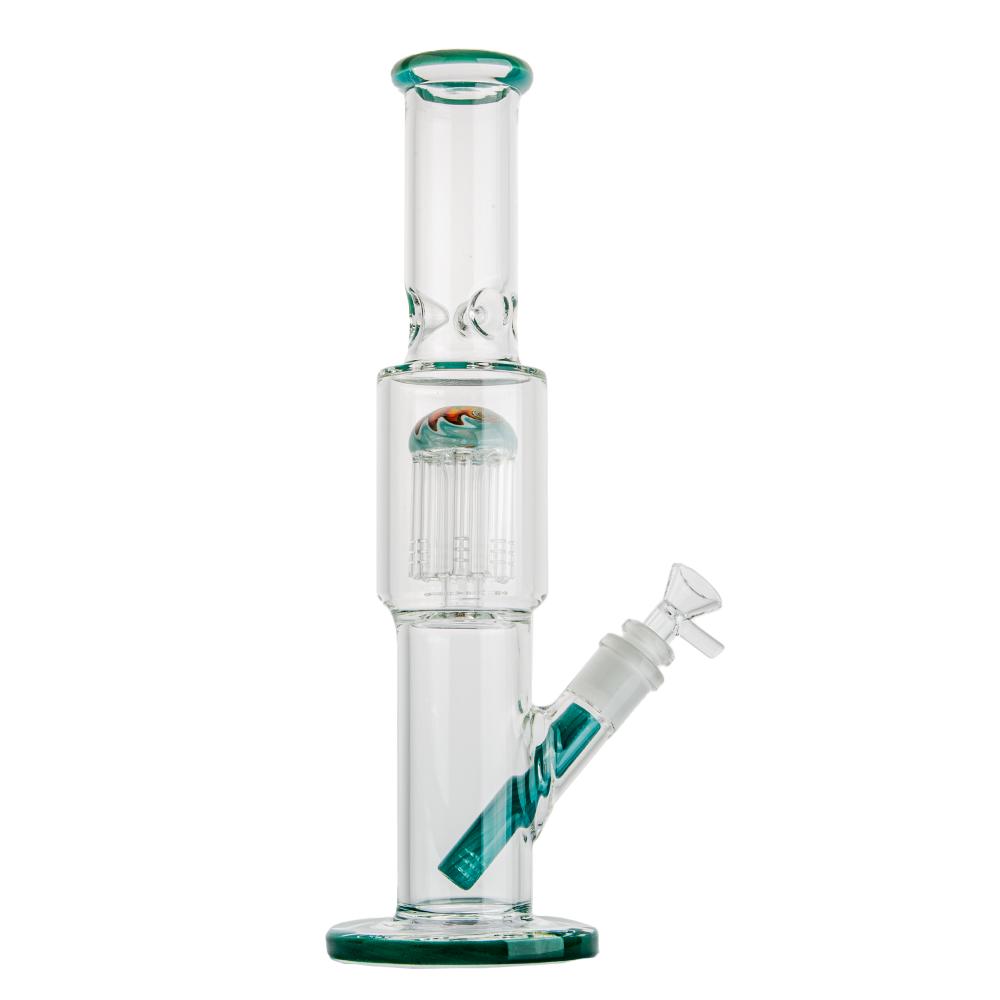 13.4 in Diffused Downstem Tree Perc Glass Bong