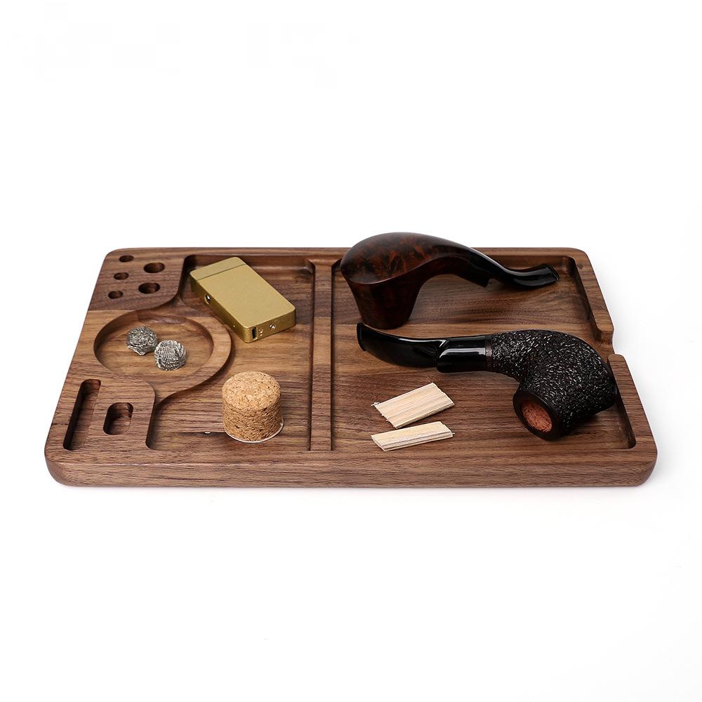 Wood Walnut Straw Tobacco Rolling Tray