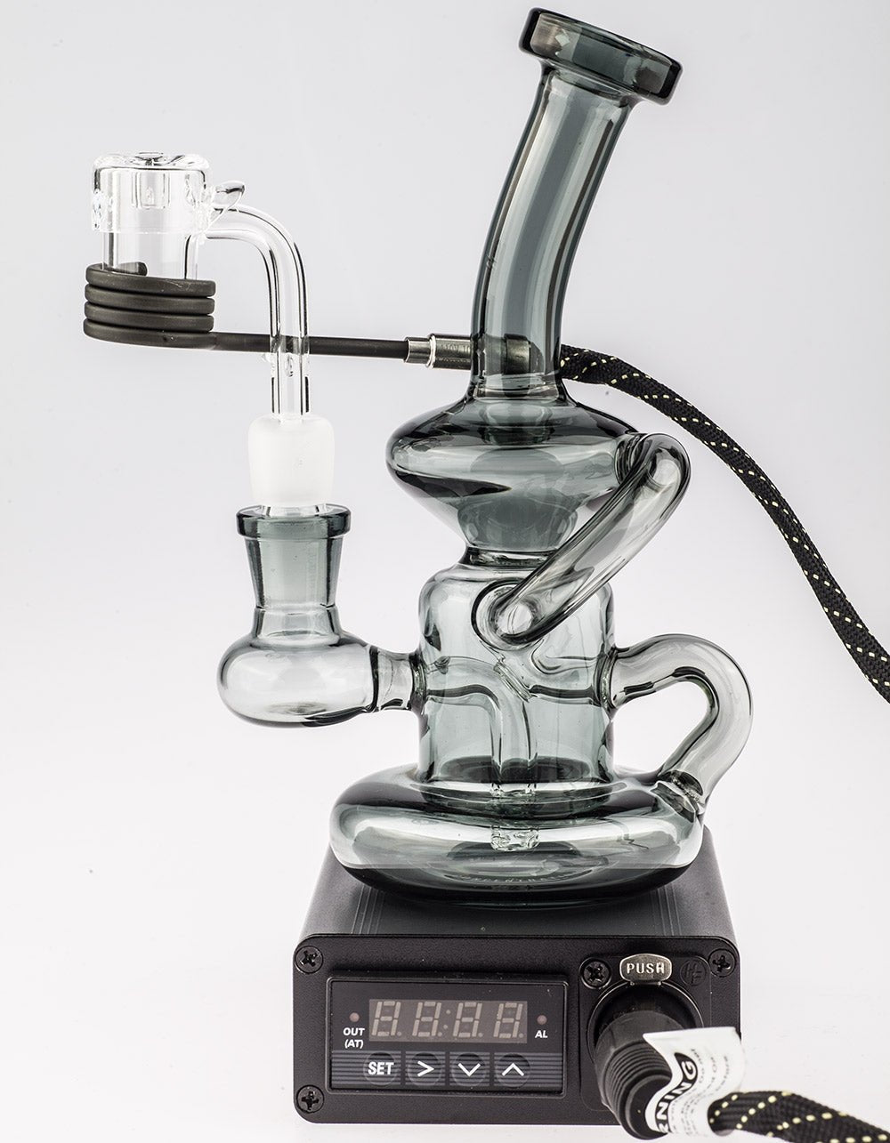 Quartz Enail W/ Grey Recycler Dab Rig Kit
