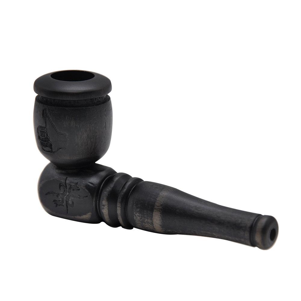 Black Portable Wooden Pipe