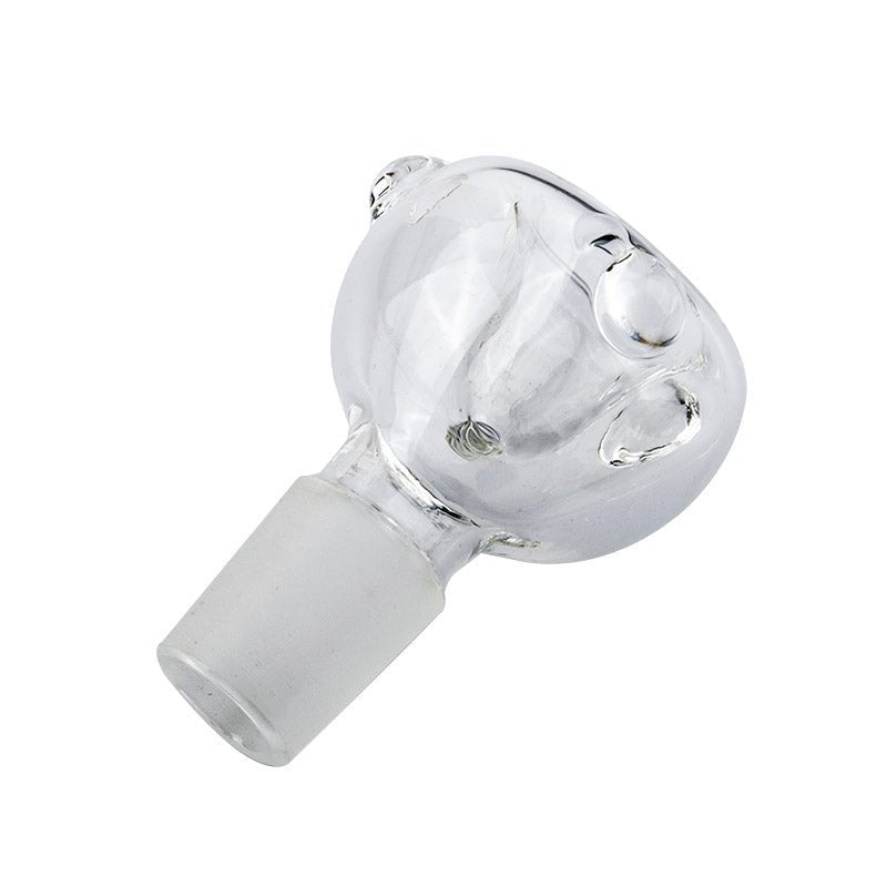 18mm Male Clear Round Bong Bowl