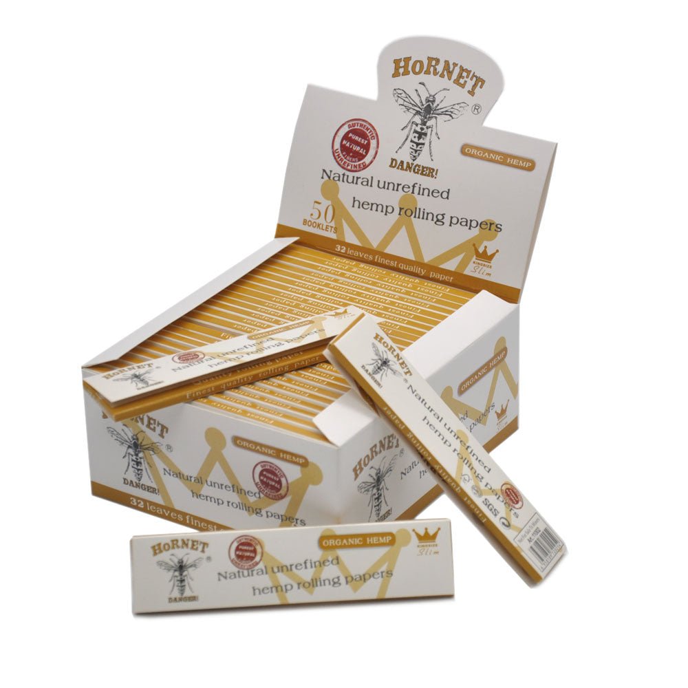 Hornet Kingsize Rolling Paper Box of 50 Booklets/1600 sheets