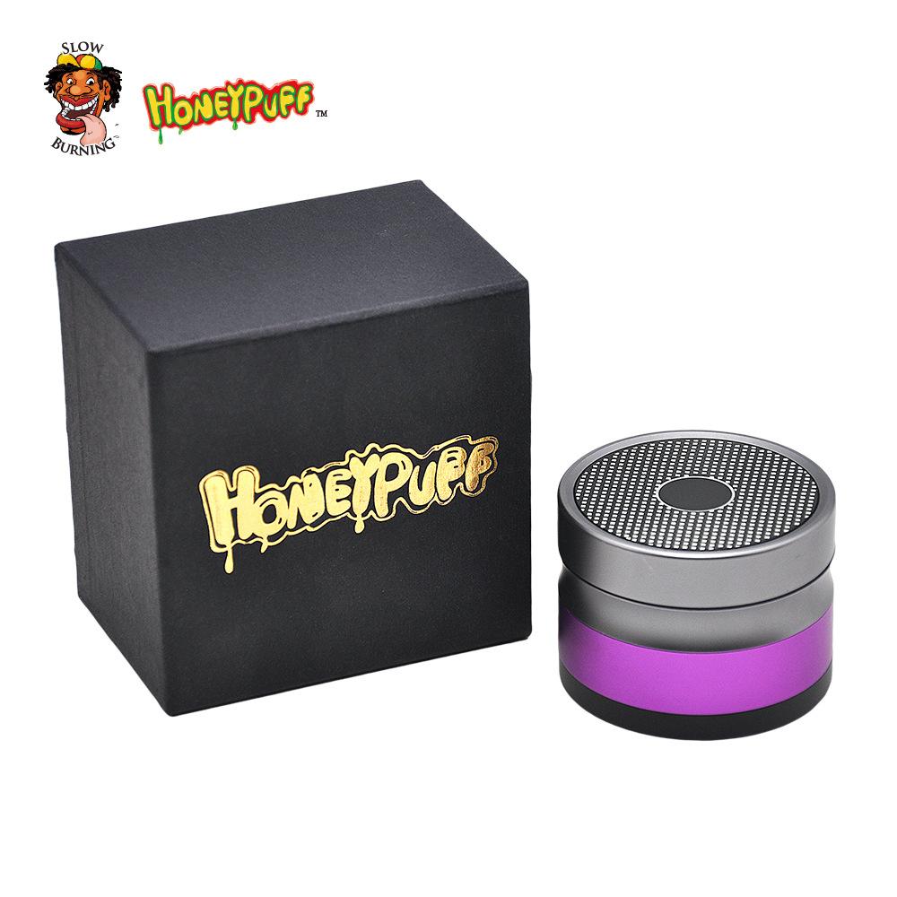HoneyPuff™ Bluetooth Speaker 4 Layer 48mm Novelty Herb Grinder (4 Colors)
