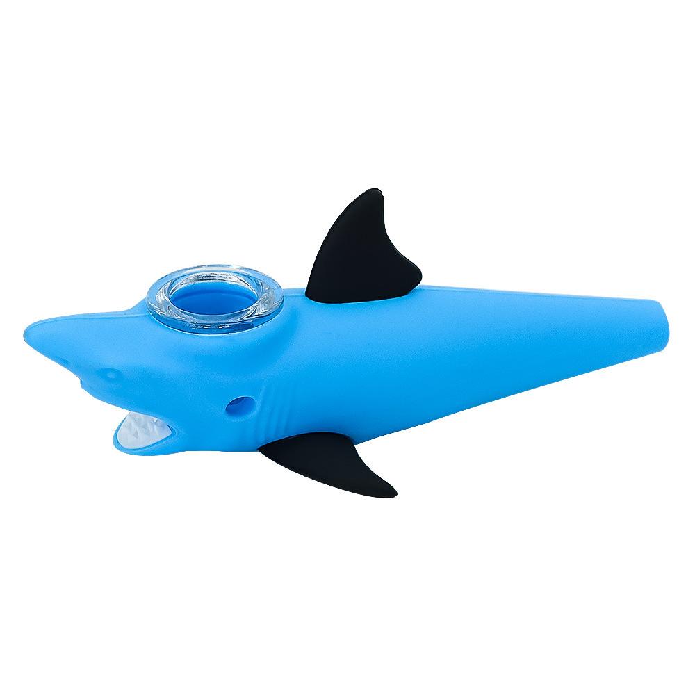 Shark Novelty Silicone Pipe
