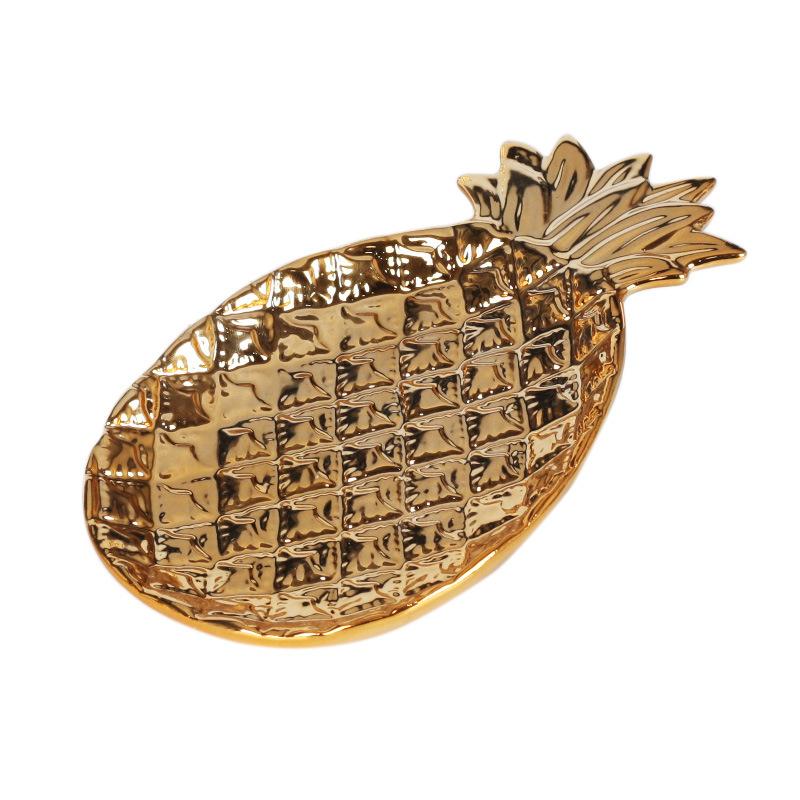 Creative Ceramic Pineapple Rolling Tray