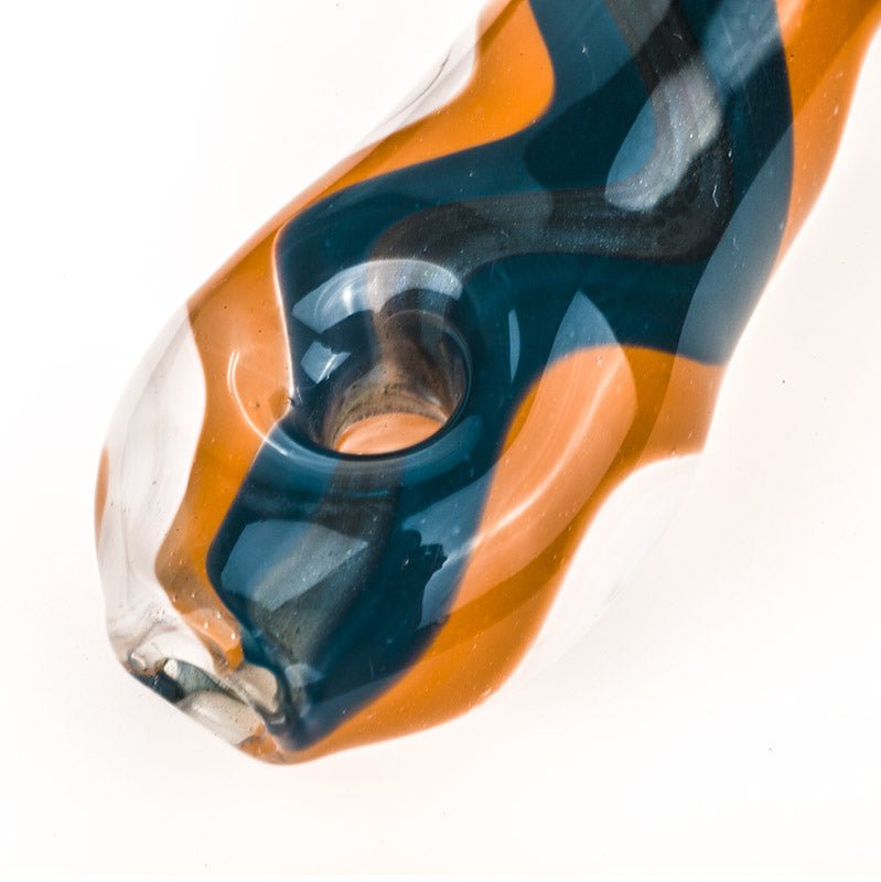 Honeycomb Glass Pipe w/ Ripple Pattern