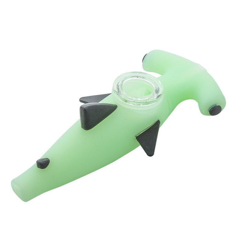 Shark Silicone Hand Pipe (Random Color)
