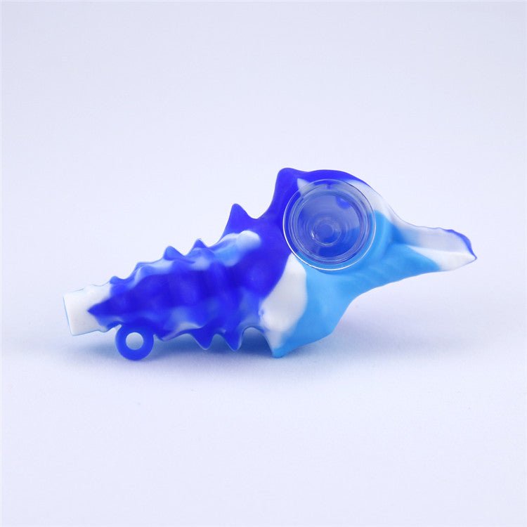 Silicone Conch Hand Pipe With Glass Bowl
