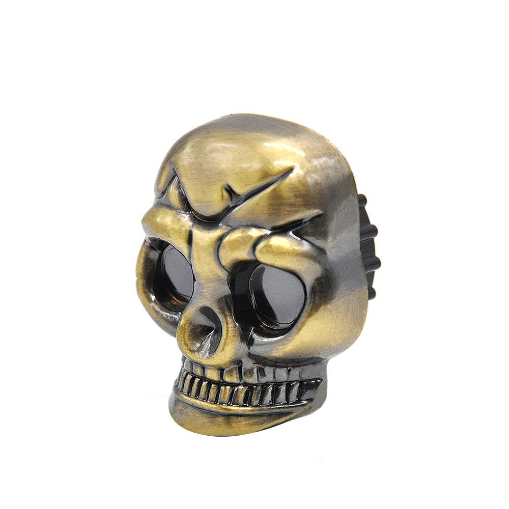 Skull Shape 2 Layer Metal Weed Grinder