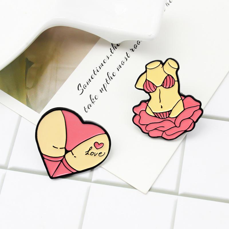 Pink Sex Bikini Enamel Pin