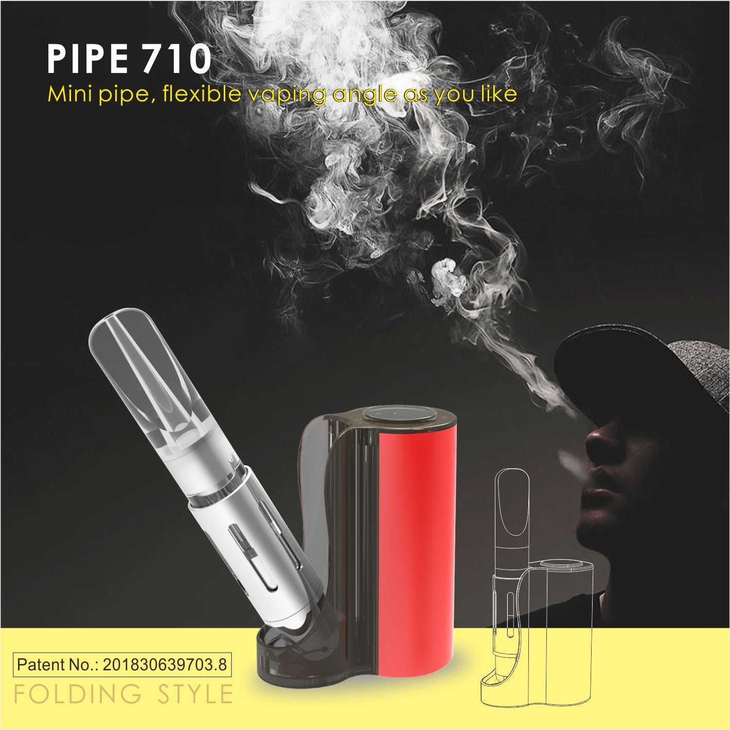 VAPMOD PIPE 710 Vape Mod Box