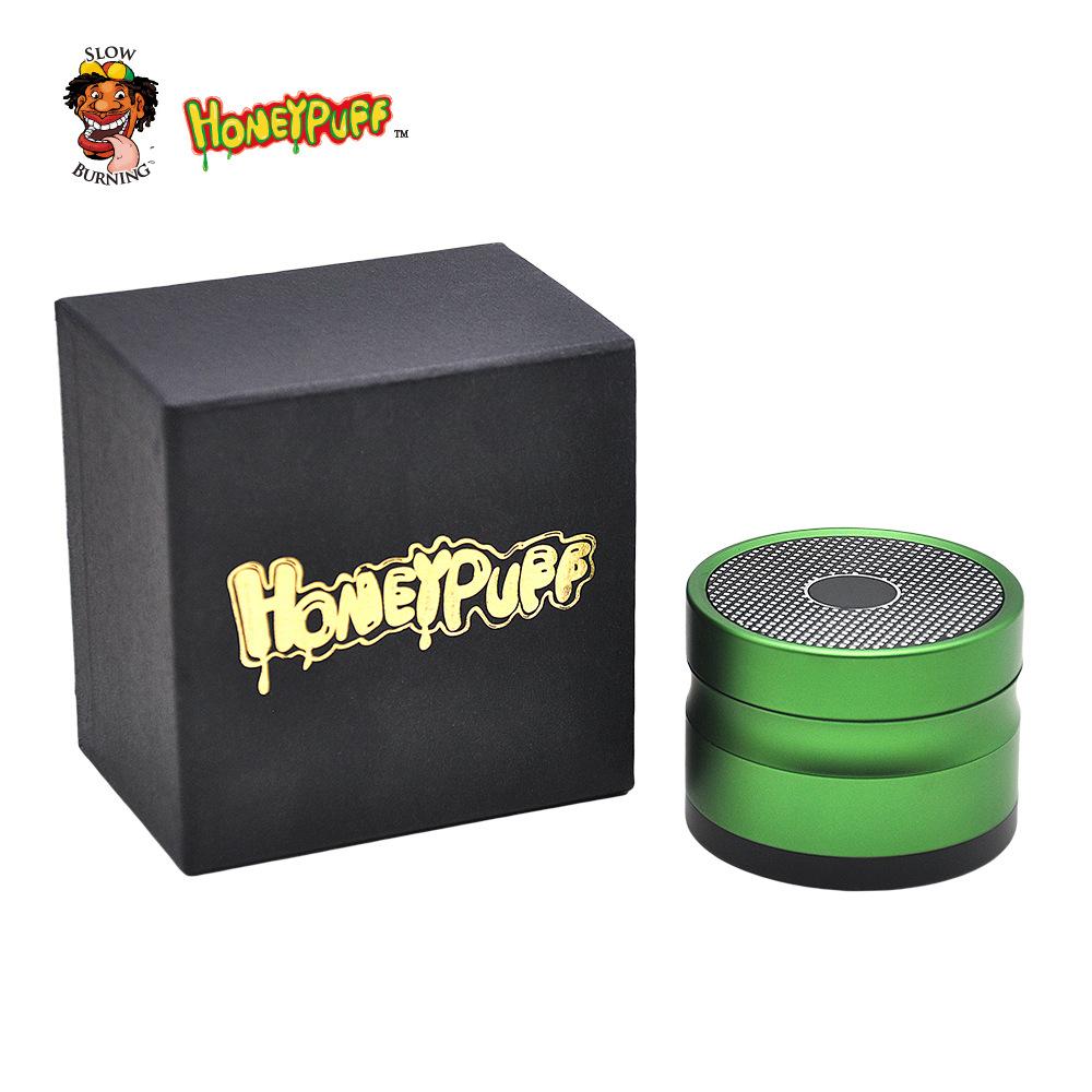 HoneyPuff™ Bluetooth Speaker 4 Layer 48mm Novelty Herb Grinder (4 Colors)