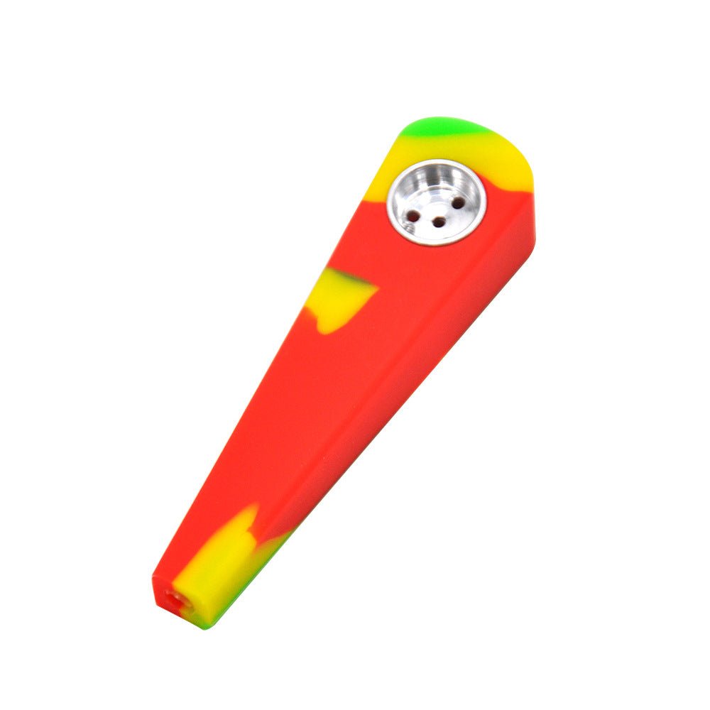 Silicone Triangular Hand Pipe - PuffingBird