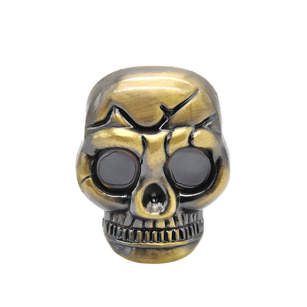 Skull Shape 2 Layer Metal Weed Grinder