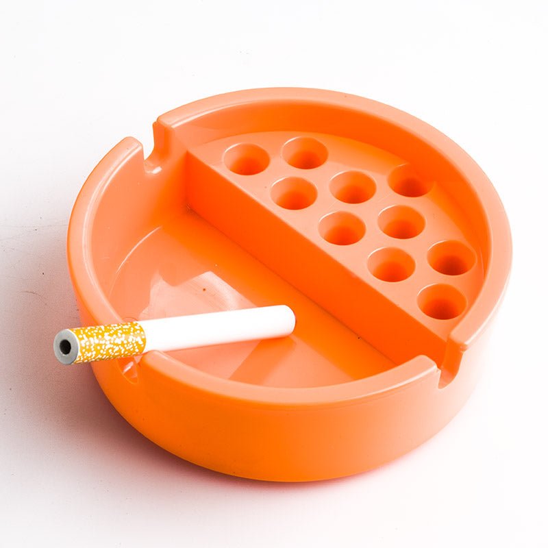 Plastic Cigarette Ashtray (Random Color) - PuffingBird