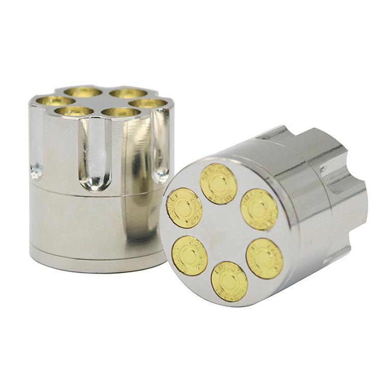 Bullet Clip Zinc Alloy Weed Grinder 3 Layer