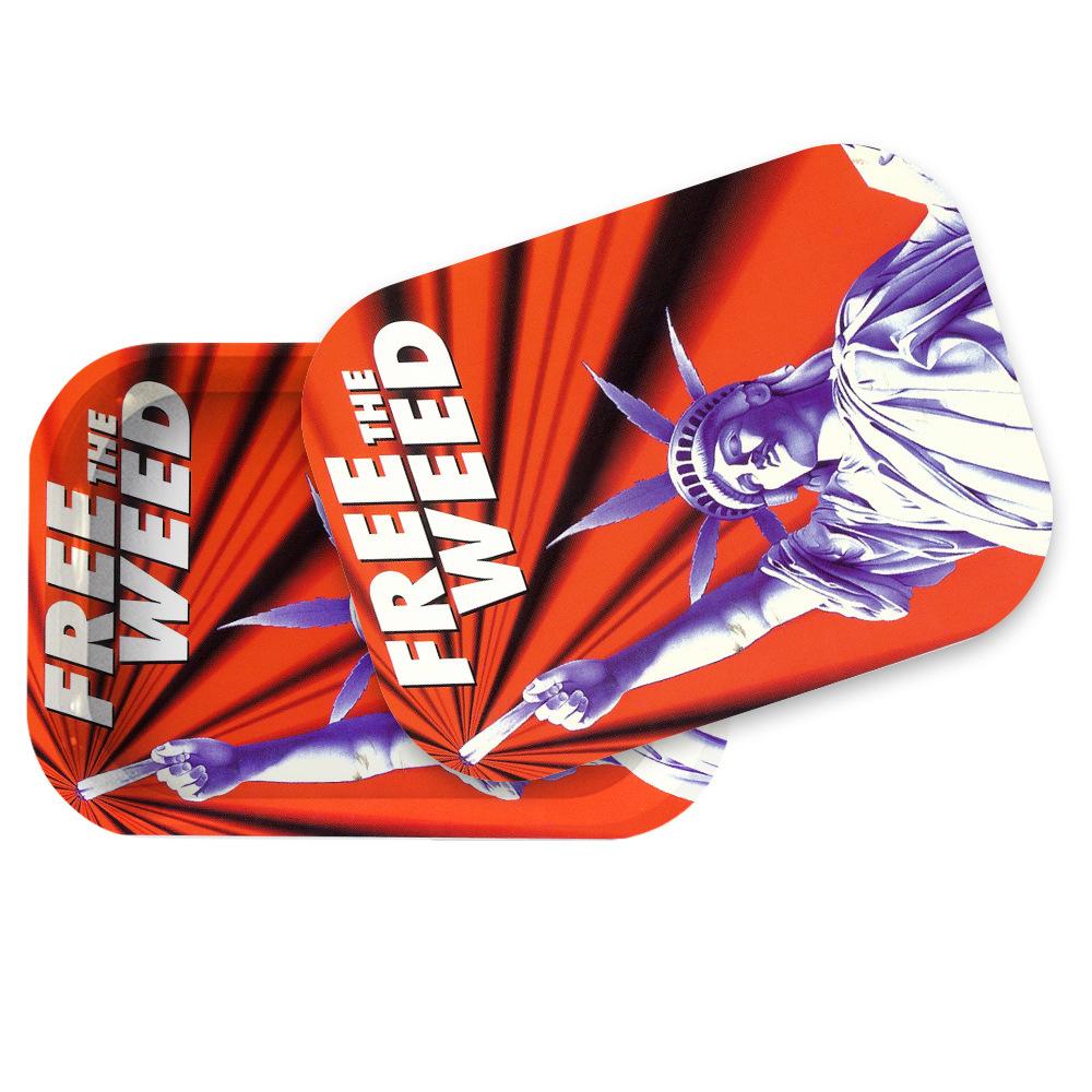 Cover Tinplate Cigarette Metal Rolling Tray