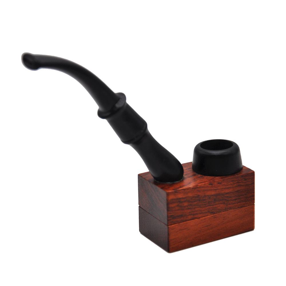 Magnet Detachable Ebony Wooden Pipe