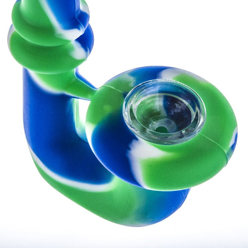 Camouflage Silicone Sherlock Pipe (Random Color)