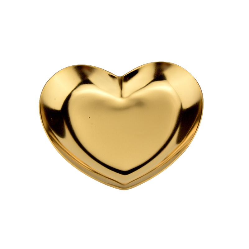 Metal Heart Shape Storage Rolling Tray