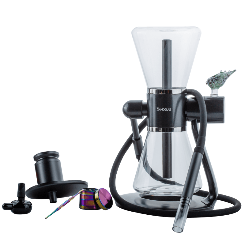 SANDGLAS Gravity Bong w/ Grinder Bong Bowl Dabber Set