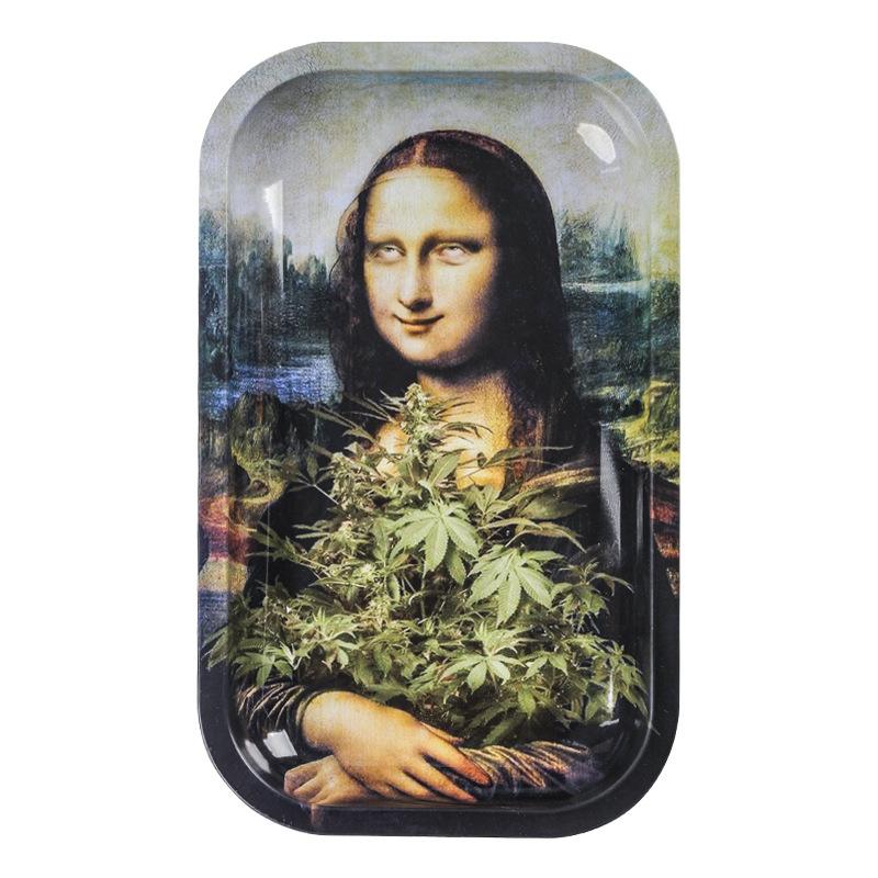 Mona Lisa Tobacco Hand Roll Ash Rolling Tray