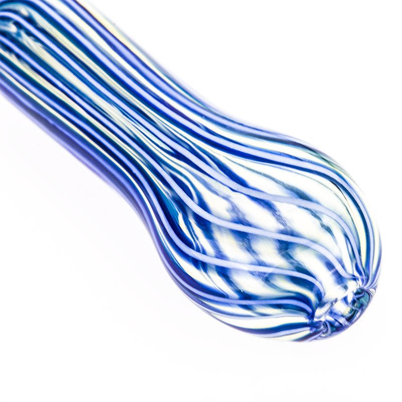Blue Swirl One Hitter Glass Pipe