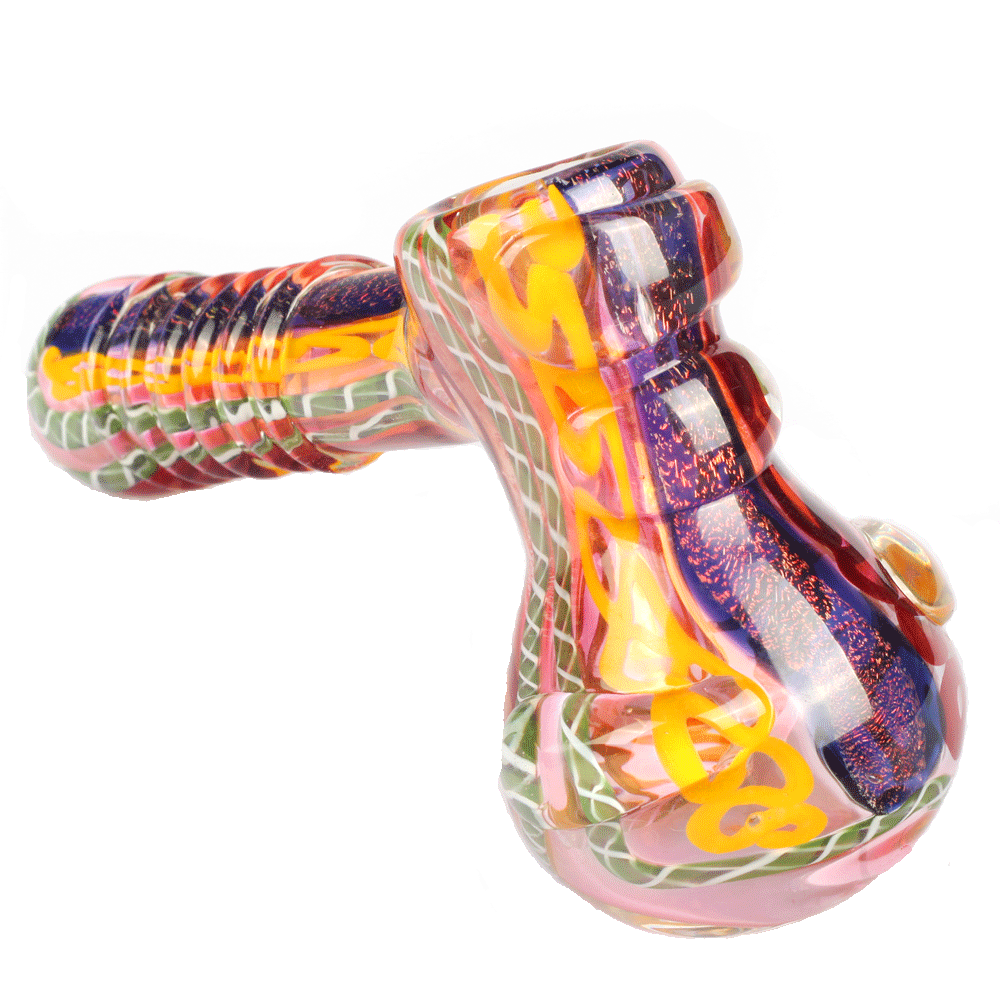 Fumed Glass Hammer Bubbler w/ Milli Scheme