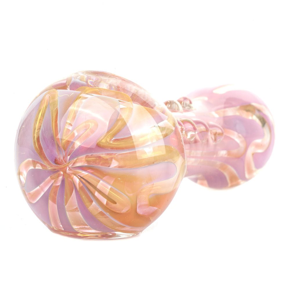 Pink Girly Fumed Glass Spoon Pipe