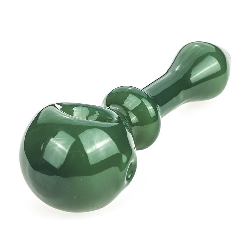 Green Glass Pipe w/ Maria Rings