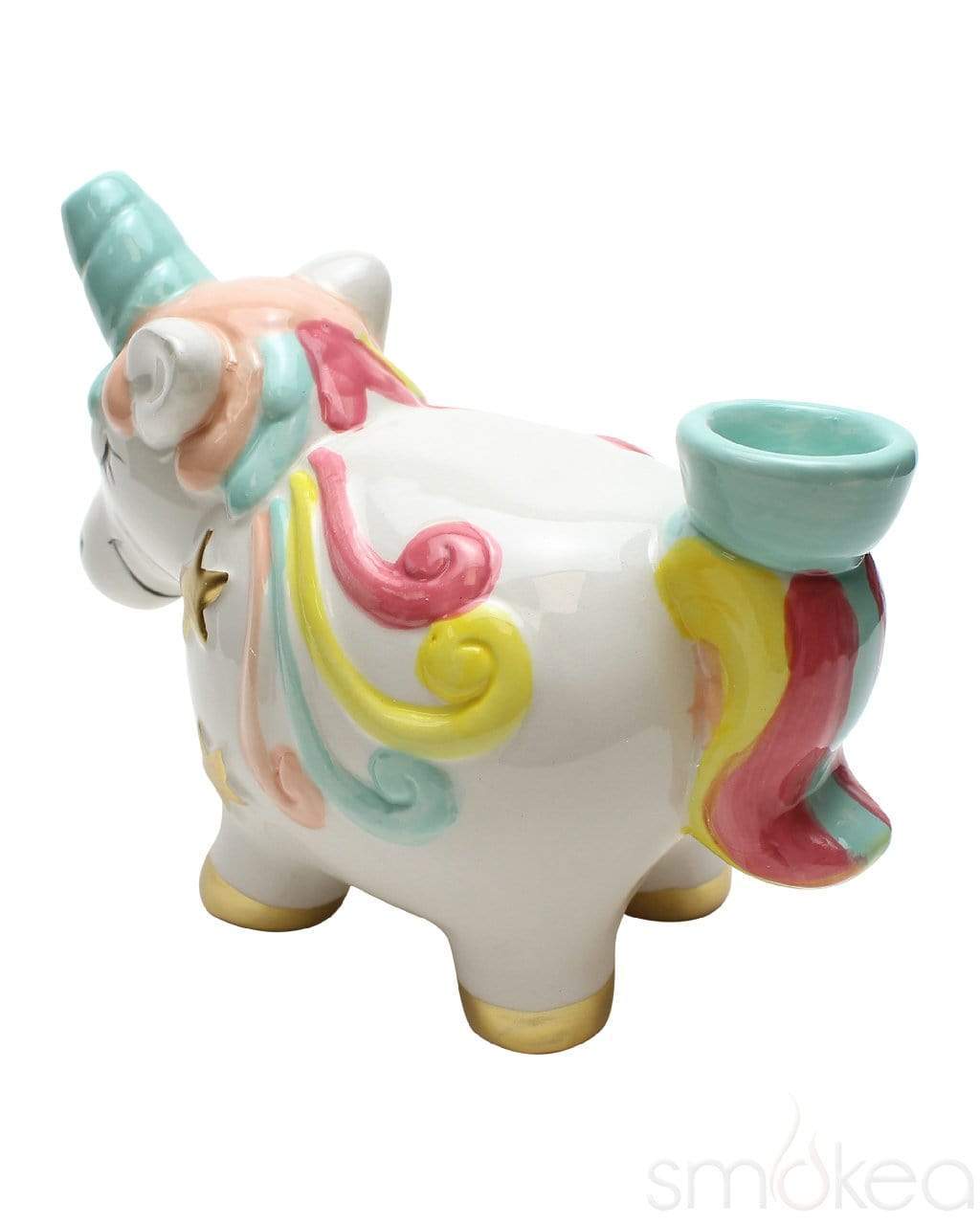 SMOKEA Ceramic Unicorn Pipe
