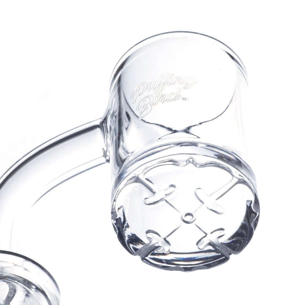 Cross Pattern Base Quartz Banger