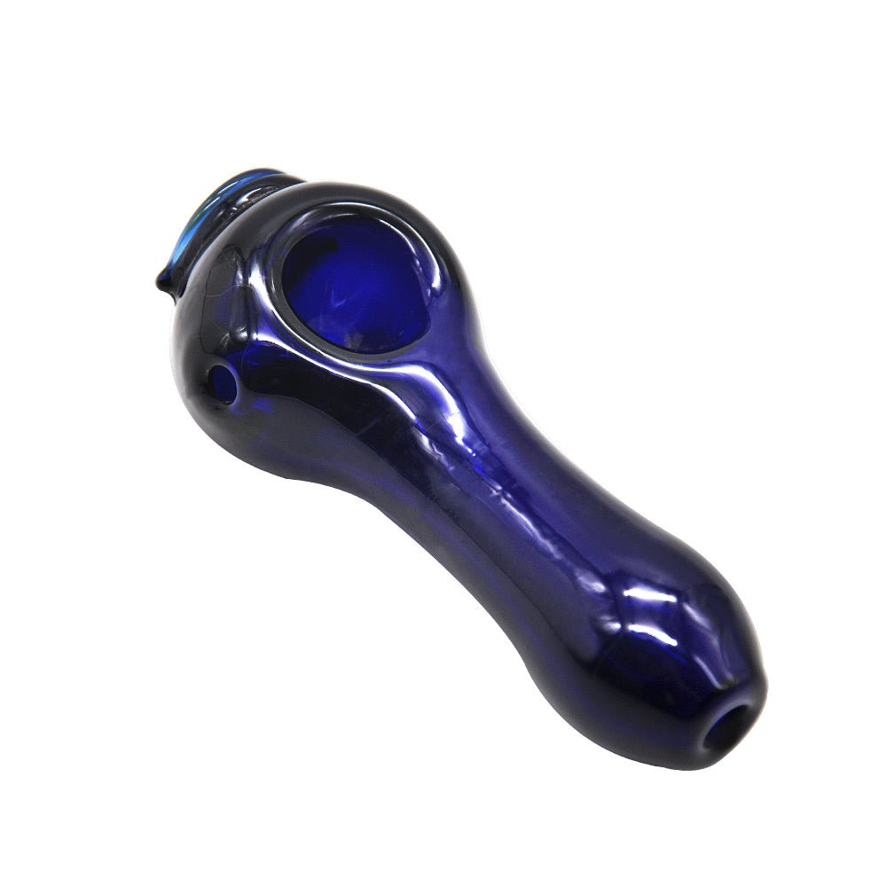 Eye Pattern Glass Spoon Pipe - PuffingBird