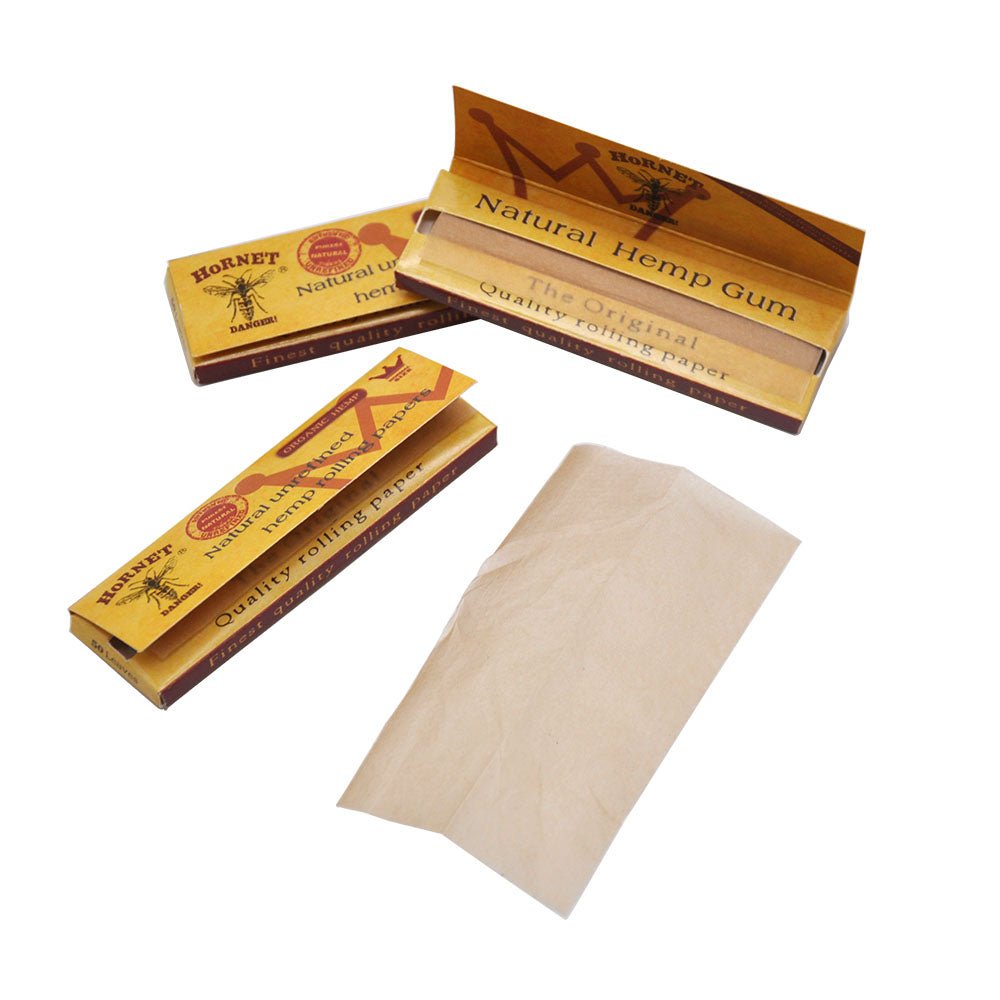 Hornet Brown Organic Hemp Rolling Paper 5 Booklets