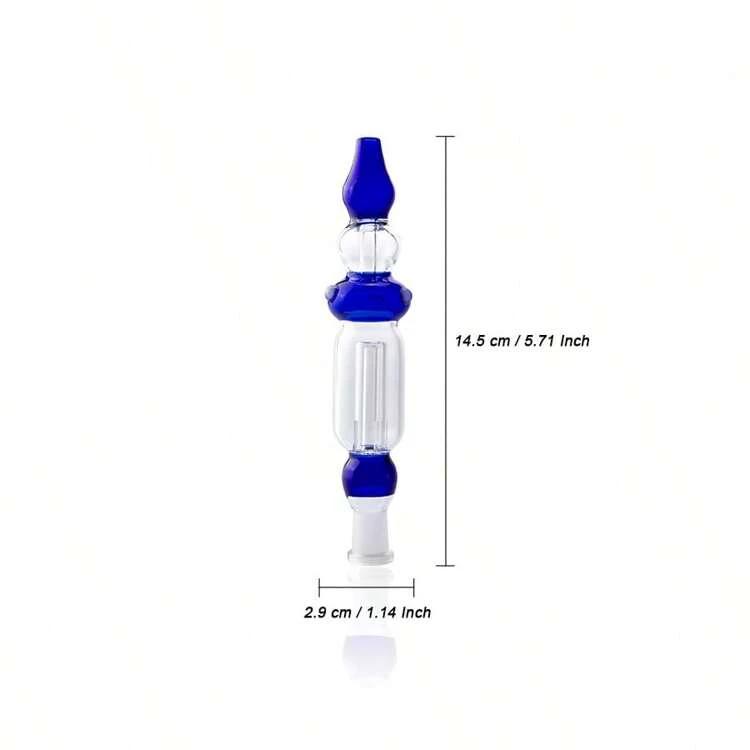 10mm Glass Dab Straw Zipper Pouch Packaging