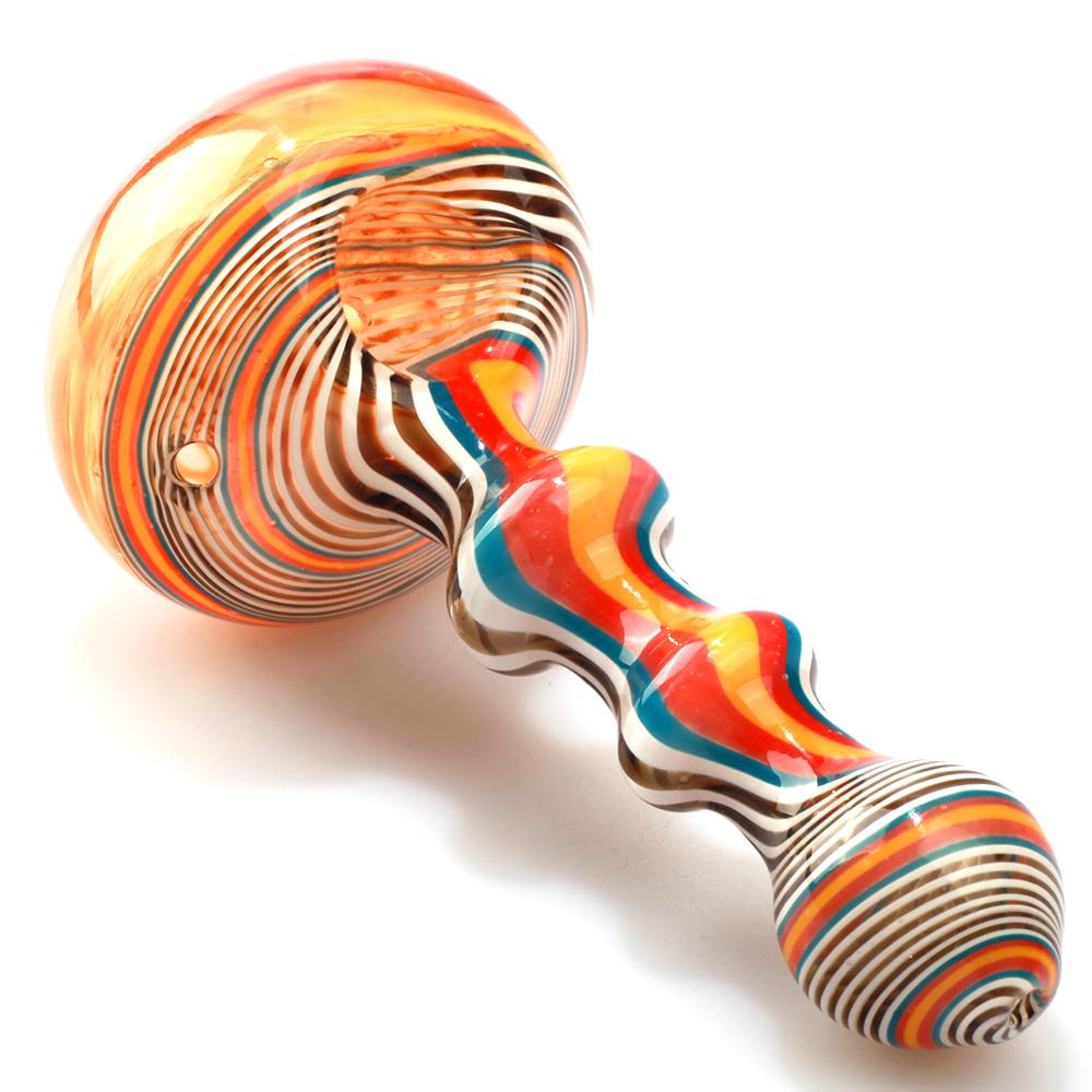 Spiral Drop Glass Pipe w/ Super Large Bowl