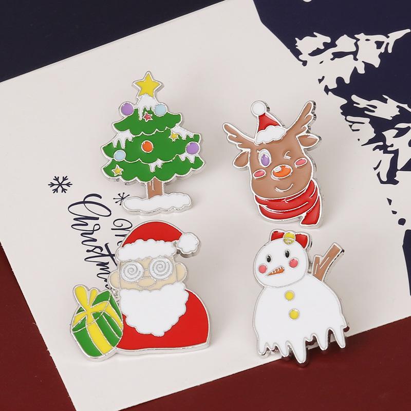 Cartoon Christmas Enamel Pin