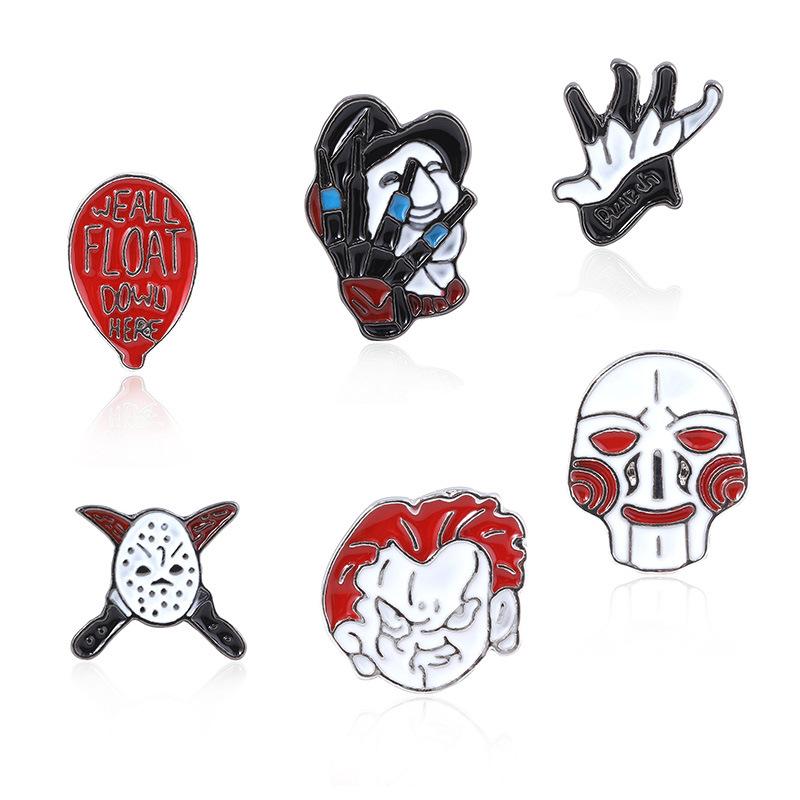 Horror Character Enamel Pin