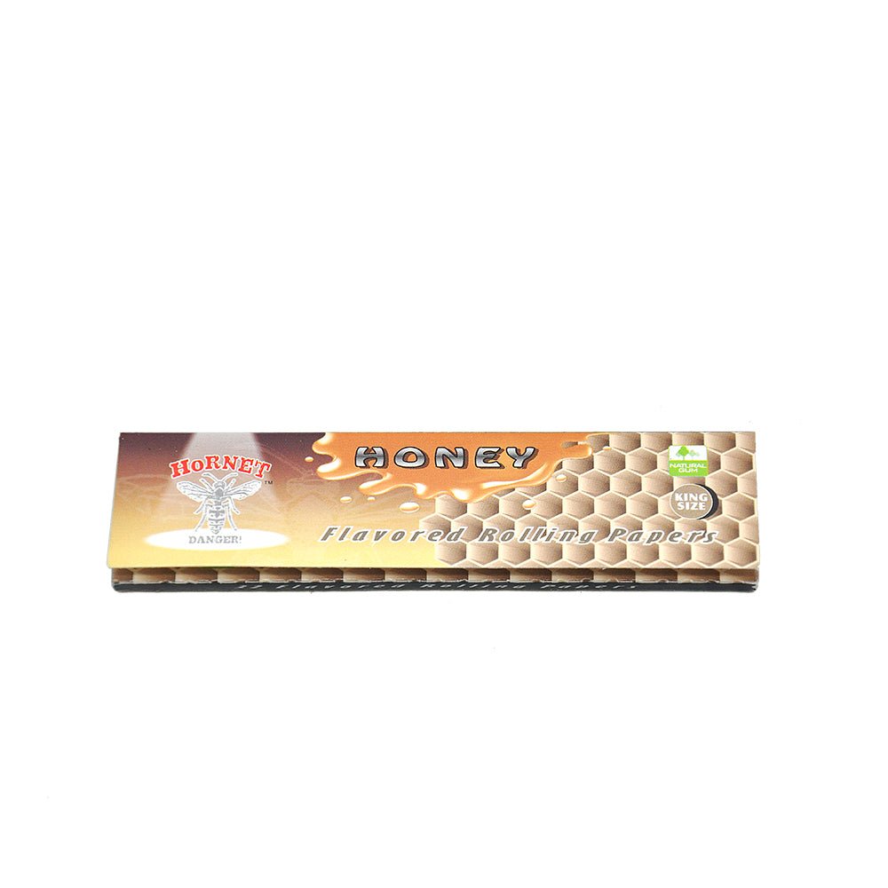 Hornet Kingsize Honey Flavored Rolling Paper Box of 25 Booklets/800 sheets