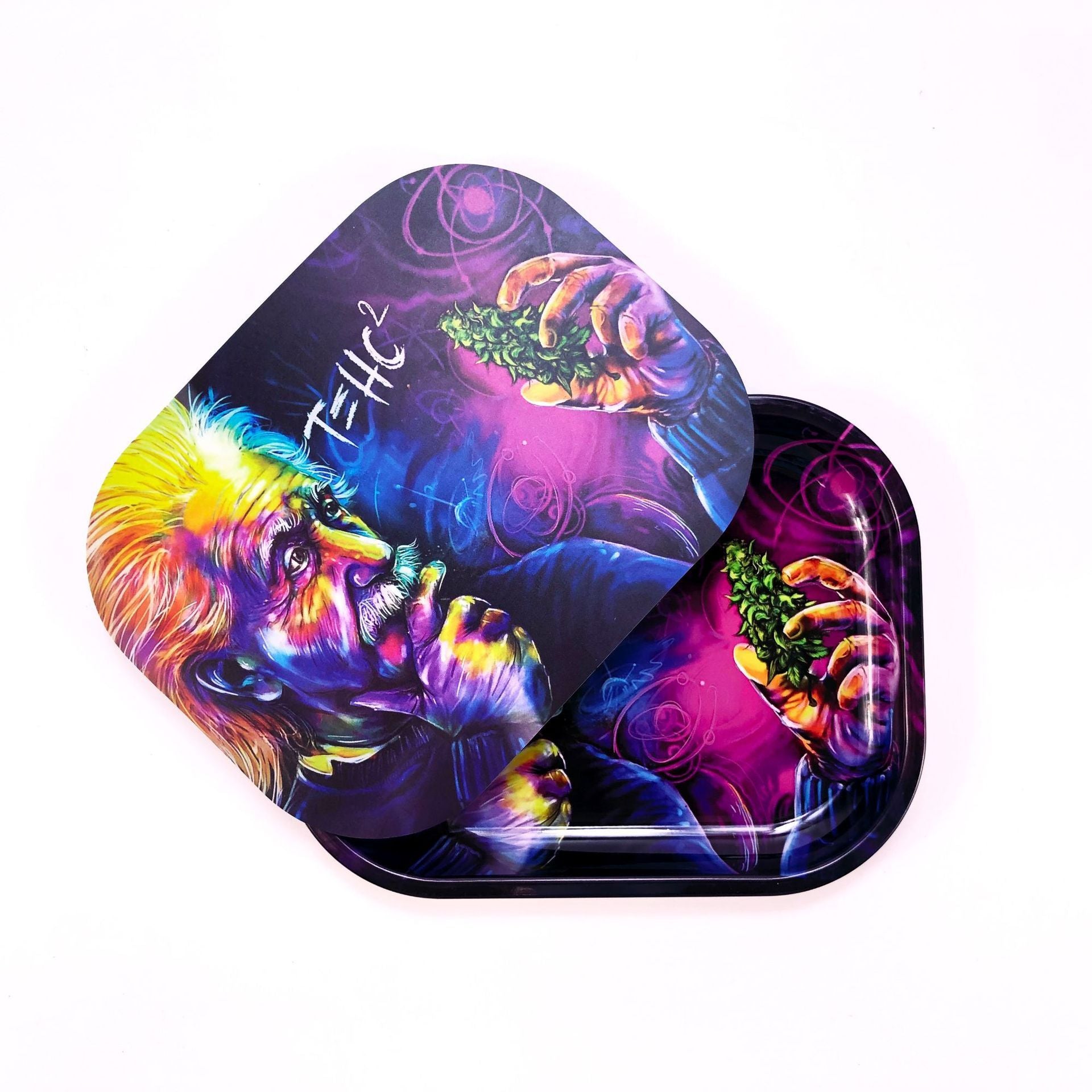 Cool Cover Tobacco Metal Hand Rolling Tray