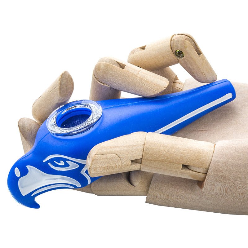 Silicone Seahawks Hand Pipe (Random Color)