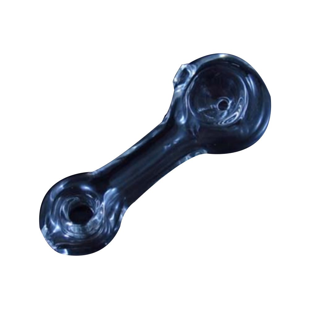 Dark Blue Glass Spoon Pipe - PuffingBird