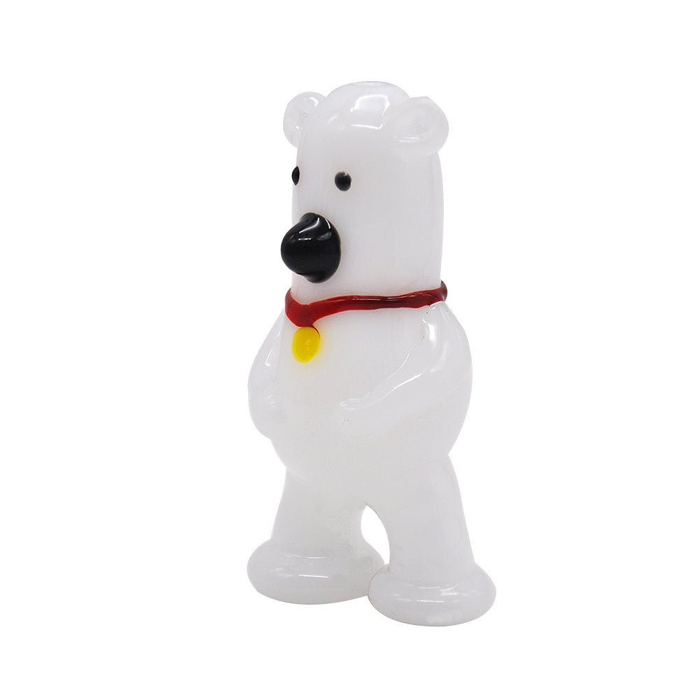 White Bear Novelty Glass Pipe