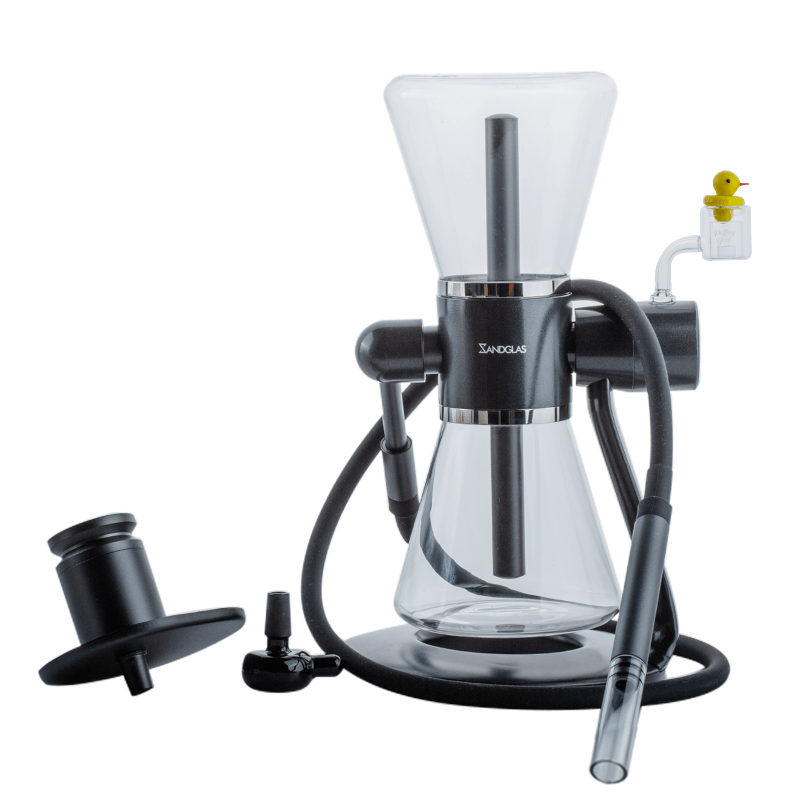 SANDGLAS Gravity Bong w/ Hybrid Quartz P Banger Carb Cap Set