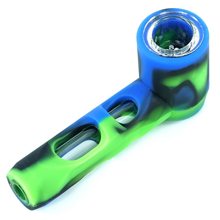 Mixed Color Silicone Hand Weed Pipe