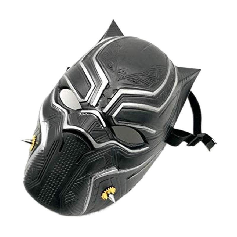 Black Panther Full-Coverage Gas Mask with Acrylic Bong